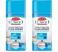 Bob Martin Clear | Flea Spray for the Home & Furniture | Kills Fleas, Ticks & Dust Mites | Fast Effective Household Treatment (200ml) (Pack of 2)