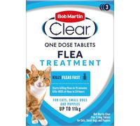Bob Martin Clear Flea Treatment for Cats (3 Tablets) - Kills 100% of Fleas within 24 Hours