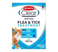 Bob Martin Clear Flea & Tick Clear Fipronil Cat Spot-on Solution, 1 Tube
