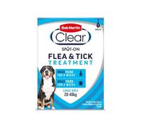 Bob Martin Clear Flea & Tick Fipronil Spot On for Large Dog, 1 Tube