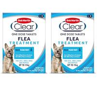 Bob Martin Clear Flea Treatment for Small Dogs & Puppies (3 Tablets) - Kills 100% of Fleas within 24 Hours (up to 11kg) (Pack of 2)