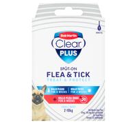 Bob Martin Clear Plus Spot On Solution for Dogs and Cats - Small Dogs (2-10kg) - 1 Tube