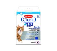 Bob Martin Clear Plus Spot On Solution for Dogs and Cats - Cats and Ferrets - 1 Tube