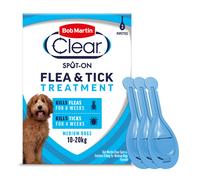 Bob Martin Clear Spot On Flea Treatment for Medium Dogs (10-20kg) - Kills Fleas