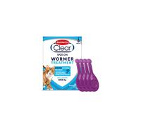 Bob Martin Clear Spot On Wormer for Cats & Kittens - 100% Effective Tapeworm Treatment (4 Pipettes)