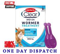 BOB MARTIN Clear Spot-On Wormer for Cats & Kittens | Size: 4 Pipettes