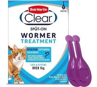 BOB MARTIN Clear Spot-On Wormer for Cats & Kittens | Size: 4 Pipettes