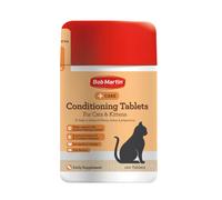 Bob Martin Conditioning Tablets for Cats and Kittens (100 Tablets) - Rich in Vitamins, Supports a Healthy Immune System, Nutritional Fish-Flavoured S