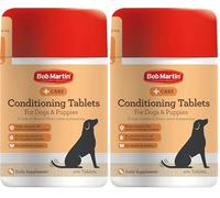 Bob Martin Conditioning Tablets for Dogs (100 Tablets) - Rich in Vitamins, Supports a Healthy Immune System, Nutritional Tasty Supplement (Pack of 2)