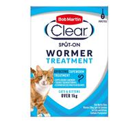 Bob Martin Wormer Spot-On Solution for Cats & Kittens Praziquantel 20mg 2 x 0.5ml
