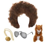 Bob Ross Accessory Costume Set I Love Fancy Dress Brown One Size