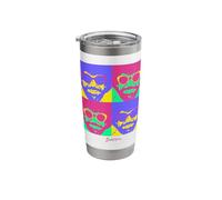 Bob Ross Bright Pop Art Stainless Steel Insulated Tumbler