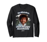 Bob Ross Happy Clouds Long Sleeve T-Shirt