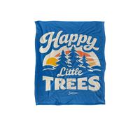 Bob Ross Happy Little Trees Silky Touch Super Soft Throw Blanket | Size: Large Bob Ross Multicolor Large