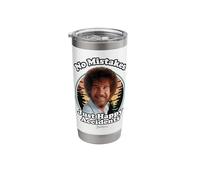 Bob Ross Happy Retro Stainless Steel Insulated Tumbler