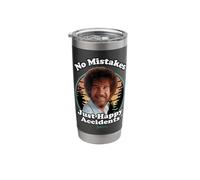 Bob Ross Happy Retro Stainless Steel Insulated Tumbler