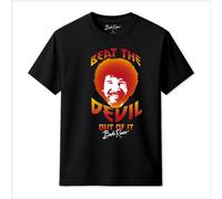 Bob Ross Men's Beat It Out T-Shirt in Black | Size: 5XL Bob Ross Black 5XL