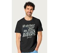 Bob Ross Men's Happy Accidents T-Shirt in Black | Size: Medium Bob Ross Black M