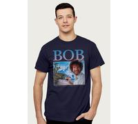 Bob Ross Men's Retro Montage T-Shirt in Navy | Size: Medium Bob Ross Navy M