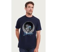 Bob Ross Men's Retro Reflective Sunglasses T-Shirt in Navy | Size: XL Bob Ross Navy XL