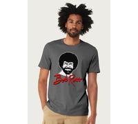 Bob Ross Men's Sketch T-Shirt in Charcoal | Size: Small Bob Ross Charcoal S