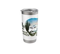 Bob Ross Mountain Head Stainless Steel Insulated Tumbler