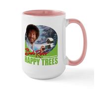 Bob Ross Mugs Ceramic Coffee Mug, Tea Cup 15 oz