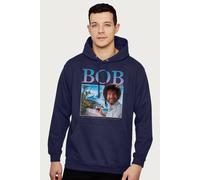 Bob Ross Retro Montage Hooded Sweatshirt in Navy | Size: Medium Bob Ross Navy M
