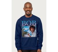 Bob Ross Retro Montage Sweatshirt in Navy | Size: Small Bob Ross Navy S