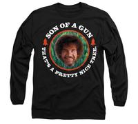 Bob Ross Son of A Gun Unisex Long Sleeve T Shirt, Black, Small