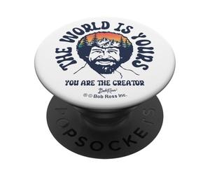 Bob Ross The World Is Yours PopSockets Adhesive PopGrip