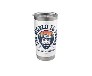 Bob Ross The World is Yours Stainless Steel Insulated Tumbler