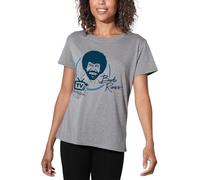 Bob Ross Tv'S Favourite Painter Ladies T Shirt, Athletic Heather, Small