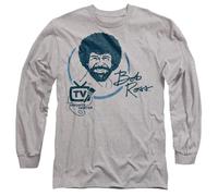 Bob Ross Tv'S Favourite Painter Unisex Long Sleeve T Shirt, Athletic Heather, Medium