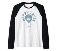 Bob Ross We Don't Make Mistakes Raglan Baseball Tee