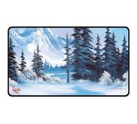 Bob Ross Winter Paradise Black Stitched Playmat