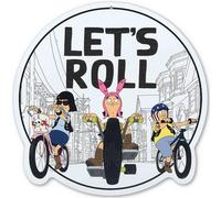 Bob’s Burgers Let's Roll Metal Wall Decor - Iconic Bob's Burgers Sign for Bedroom or Movie Room