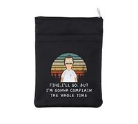 Bob’s TV Show Merchandise Book Sleeve Bob’s Belcher Inspired Book Cover Tina Cartoon Lovers Gift Burgers Fans Gift Waterproof Zipper Pouch (Whole time BL BM)