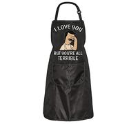 Bob’s TV Show Merchandise Burgers Fans Apron Gift I Love You But You’re All Terrible Apron Belcher Inspired Housewarming Gift (Terrible apron)