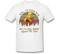 Bob Seger Well I'm Older Now But I'm Still Running Against The Wind Men's Basic Short Sleeve T-Shirt (Large)