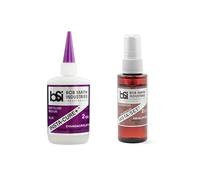 Bob Smith Industries Insta-Cure+ Gap Filling Super Glue CA (2oz) - BSI108 AND INSTA-SET Foam Safe Accelerator Pump Spray (2oz) - BSI151