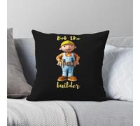 Bob The Builder Square Pillowcase Polyester Linen Velvet Printed Zip Decorative Sofa Seater Cushion Cover