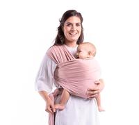 Boba Baby Wrap Carrier - Original Baby Sling Carrier for Newborns (7-35 lbs), Soft, Secure, Hands-Free & Ergonomic, Ideal for Comfortable Bonding, New Parents (Serenity Bloom)