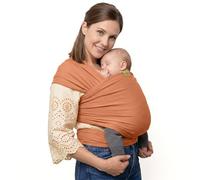 Boba Baby Wrap Carrier - Original Baby Sling Carrier for Newborns (7-35 lbs), Soft, Secure, Hands-Free & Ergonomic, Ideal for Comfortable Bonding, New Parents (Organic Fox)