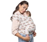 Boba Baby Wrap Carrier - Original Baby Sling Carrier for Newborns (7-35 lbs), Soft, Secure, Hands-Free & Ergonomic, Ideal for Comfortable Bonding, New Parents (Serenity Rainbow)