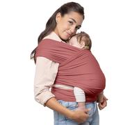Boba Baby Wrap Carrier - Original Baby Sling Carrier for Newborns (7-35 lbs), Soft, Secure, Hands-Free & Ergonomic, Ideal for Comfortable Bonding, New Parents (Dusty Pink)
