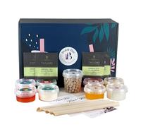 BOBA BAR Coral Reef Mixed Bubble Tea Kit (Serves 4 x 500 Ml Drinks) - Includes a Variety of Mix Tea Flavors, Popping Boba and Jelly Toppings | Gluten-Free | Contains Tapioca Pearls and Tea Bags