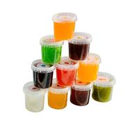 BOBA BAR Mixed Popping Boba and Jelly Pots - Multi packed gift box | Box of 8 Pots | Perfect for Bubble Tea, Iced Drinks, Cocktails and Desserts | Vegan & Glutenfree