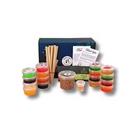 BOBA BAR Premium DIY Fruit Bubble Tea Kit (Serves 8 x 500 Ml Drinks) - Fruit Tea Flavours, Popping Boba & Jelly Toppings | Vegan & Gluten-Free | Tapioca Pearls & Tea Bags