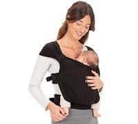 Boba Bliss Baby Carrier Newborn to Toddler (7-35 lbs) - Light & Breathable Toddler Carrier - Certified Hip-Healthy, Adjustable Straps for All Parents, Hybrid, Soft & Stretchy 0-18 Months (Black)